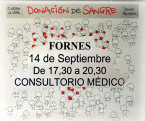 Nueva colecta de sangre en el Consultorio Médico de  Fornes