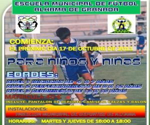 Se pone en marcha la escuela municipal de fútbol de Alhama (EFAL)