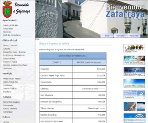 El Ayuntamiento de Zafarraya publica los gastos pormenorizados de la última feria de septiembre