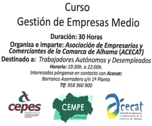 Cursos de gestión de empresas y de agente de desarrollo turístico