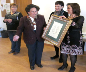 El centro de mayores homenajeó a Otilia García Calvo