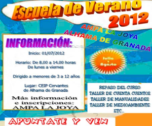 El AMPA de la Joya inicia las inscripciones para los cursos de verano