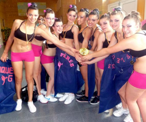 Las gimnastas alhameñas campeonas en la final nacional de promesas de gimnasia rítmica