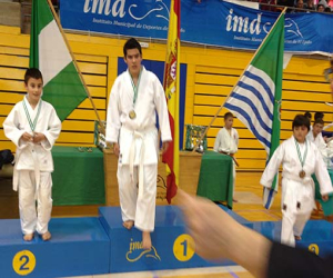 Eloy Ruiz se trajo para Arenas del Rey un primer puesto en el Campeonato de Andalucía de Kárate Jóvenes Promesas 