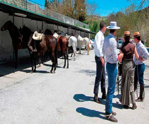En esta ocasión los aparcamientos fueron para los caballos