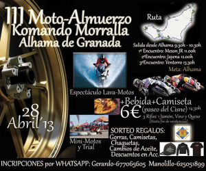 Este domingo III Encuentro motero ‘Komando Morralla’ en Alhama