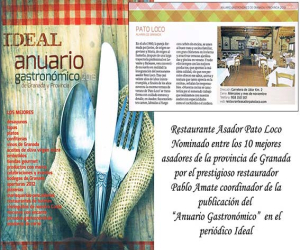 Un restaurante alhameño seleccionado entre los diez mejores asadores de Granada y provincia