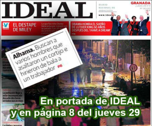 Buscan a varios hombres que asaltaron un cortijo e hirieron de bala a un trabajador