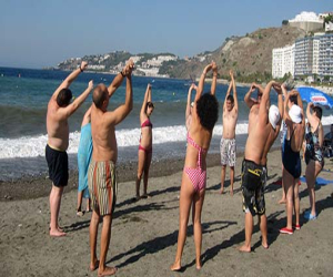 El centro ocupacional de vacaciones en la costa tropical