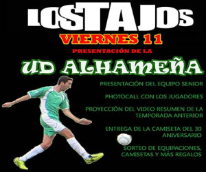Presentación de la UD Alhameña en café pub Los Tajos