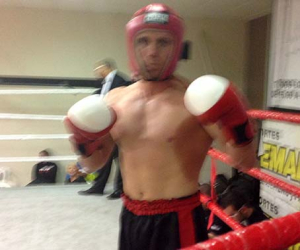 Gabriel Ruiz no tuvo suerte en el campeonato de kick boxing de este pasado fin de semana