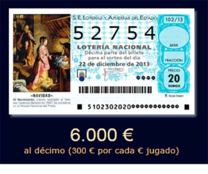 La lotería deja un millón de euros en Santa Cruz del Comercio