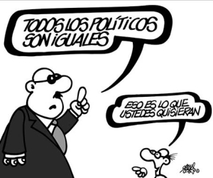 A mí no me gusta la política