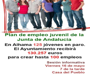 Plan de empleo joven para Alhama, infórmate