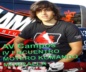 Espectáculo asegurado con Ángel Campos en el IV Encuentro motero del Komando Morralla
