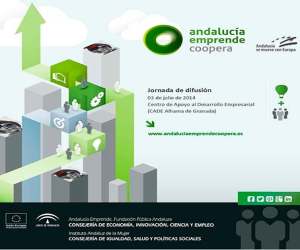 Jornada de Andalucía Emprende Coopera, el miércoles 3 de julio en Alhama