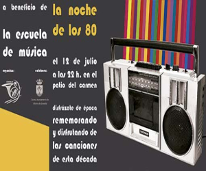 Repertorio de la música de los 80 para este sábado