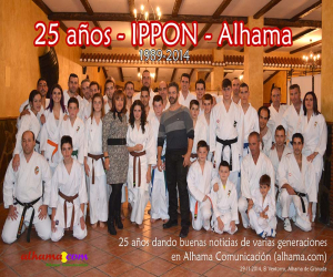 XXV aniversario del club Alhama-Ippon, con fiesta sorpresa