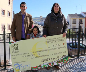 Las compras en Alhama premian a Mercedes Castillo
