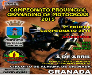 El Provincial Granadino de MotoCross se corre en Alhama el sábado 4 de abril
