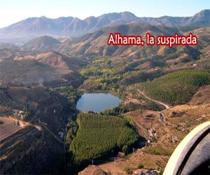 Alhama de Granada, naturaleza desde el aire