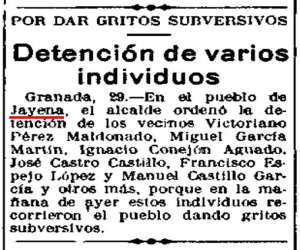 Jayena en la guerra civil española antes y después (II)