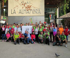 Visita a los jardines de la Alhambra del club senderista Navachica