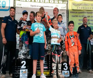 El joven motero Roberto Romero (de 6 años) destacó en su primera competición andaluza