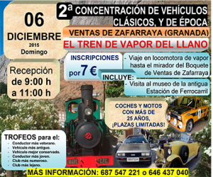 Este domingo se celebra la II Concentración de vehículos clásicos y de época de Ventas de Zafarraya 