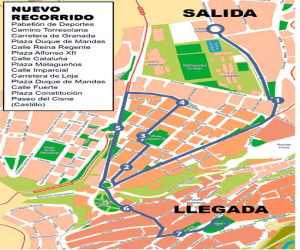 Recorrido de la Cabalgata de la Ilusión 2016