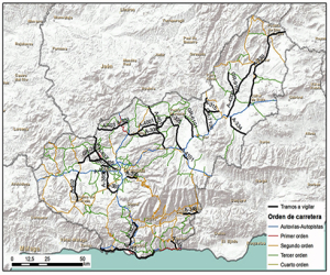 La A-402, que une Moraleda y Alhama, vigilada con un radar móvil