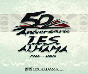 Alejandro Vela Salas, ganador del cartel y logo para la celebración del 50 aniversario del IES Alhama