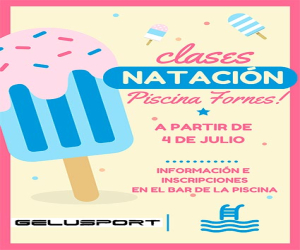 Comienzan las clases de natación y aquagym en la Piscina Municipal de Fornes
