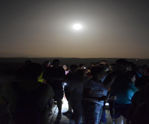 Luna llena, invisibles son los hilos que manejas. Ruta nocturna de agosto del 16
