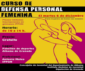 Curso gratuito de defensa personal para mujeres