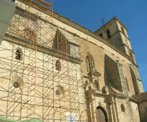 Obras en la iglesia parroquial de la Encarnación