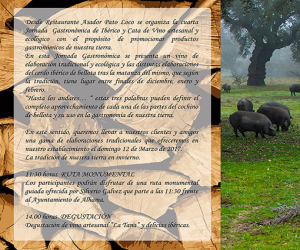 El vino del terreno de La Tana protagonista de la ‘IV Jornada gastronómica’