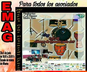 Masterclass de percusión étnica de la EMAG
