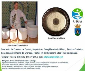 Vuelve el concierto de cuencos de cuarzo, este domingo a las 12 del mediodía