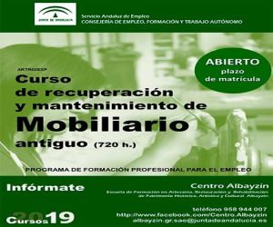 Curso: “Recuperación y mantenimiento de mobiliario antiguo”