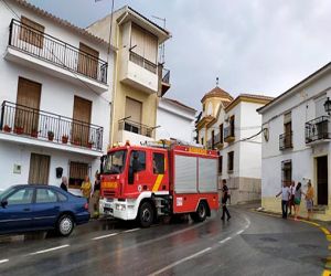 Varias casas se inundan en Jayena debido a una fuerte tromba de agua
