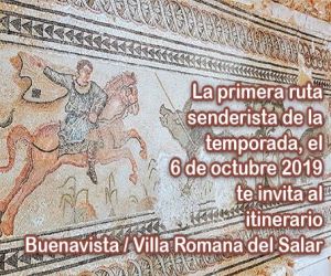 La primera ruta senderista de la temporada te invita al itinerario Buenavista / Villa Romana del Salar