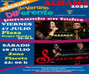Los grupos “Paxanga” y “Síncopa” amenizarán “Un verano diferente” los días 17 y 18 de julio