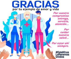 Gracias, por tu ejemplo de amor y vida