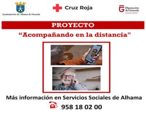 Cruz Roja está llevando a cabo en Alhama un proyecto de acompañamiento a distancia de personas mayores