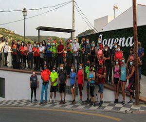 Algo más de medio centenar de senderistas participaron en la VII ruta nocturna Villa de Jayena