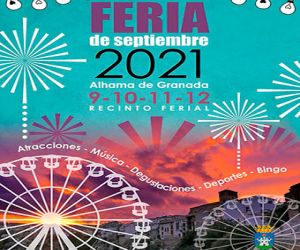 En Alhama estaremos de feria del 9 al 12 de septiembre de 2021