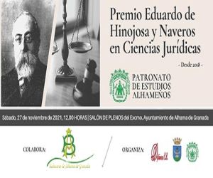 El sábado 27 de noviembre se presenta la obra ganadora de la IV edición del premio en Ciencias Jurídicas