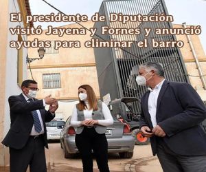 El presidente de Diputación visitó Jayena y Fornes y anunció un primer paquete de ayudas urgentes para eliminar el barro