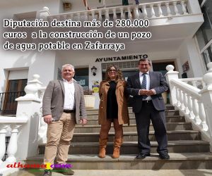 Diputación destina más de 280.000 euros a la construcción de un pozo de agua potable en Zafarraya